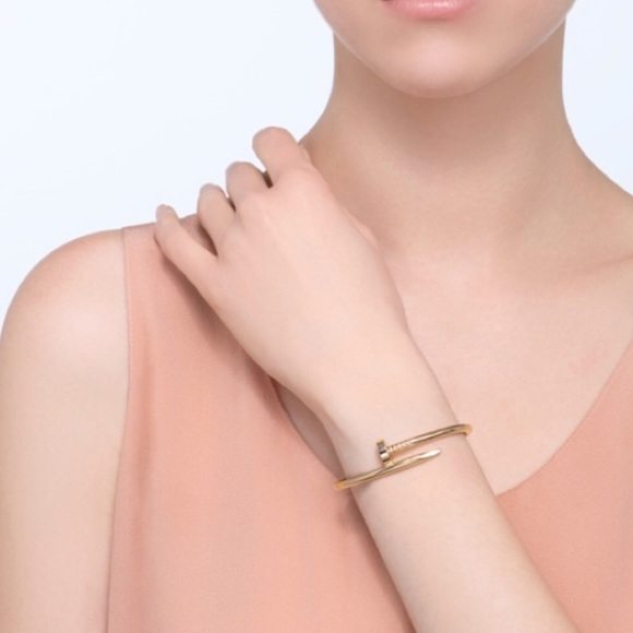 New nail inspired high quality titanium 18k gold - Picture 3 of 8